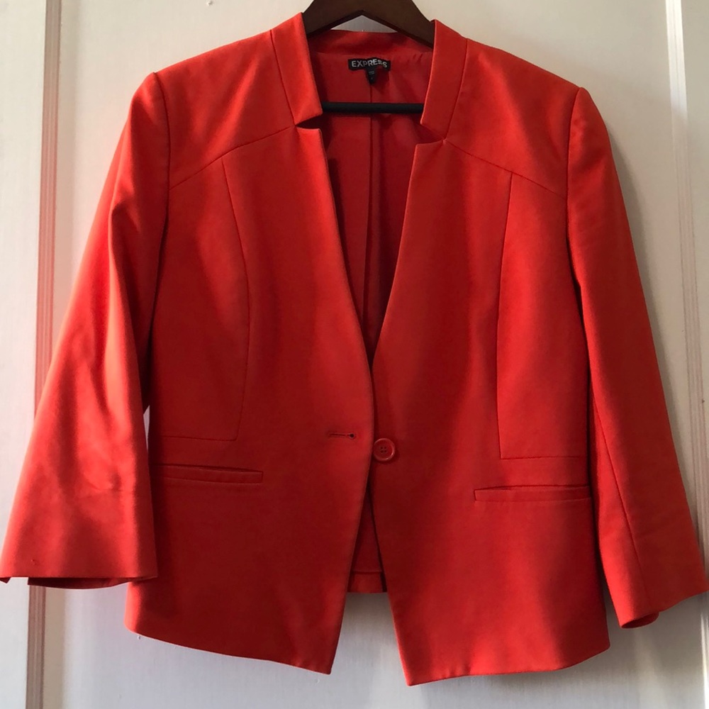 Express Orange Blazer